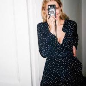 NWT Realisation Par Alexandra Dress Navy Star XXS